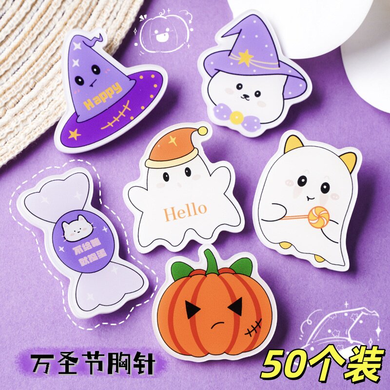 可爱幽灵卡通万圣节胸针小礼品