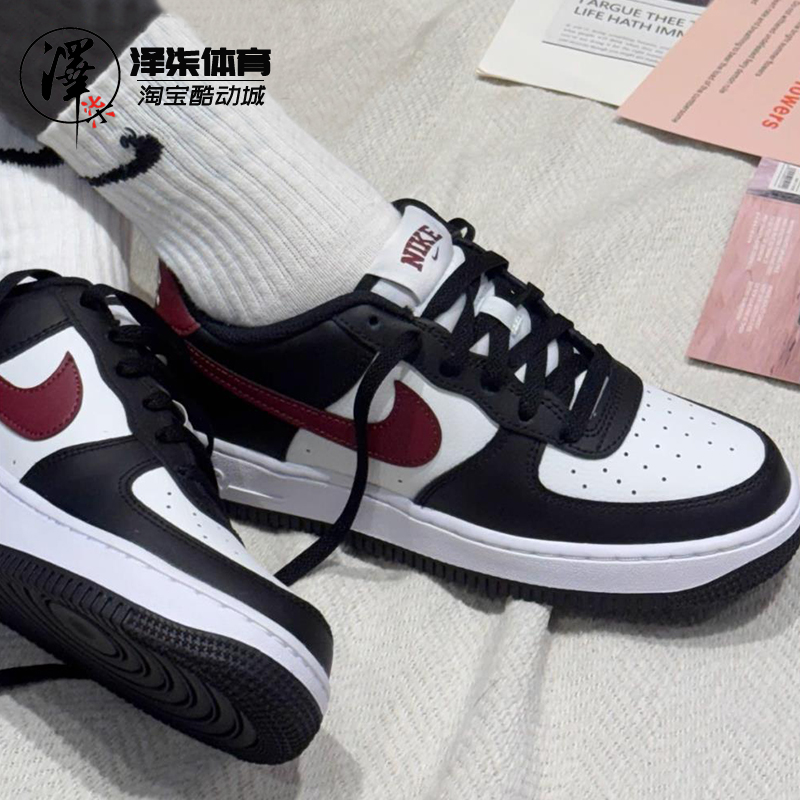 NIKEAF1黑白女子白黑红低帮板鞋