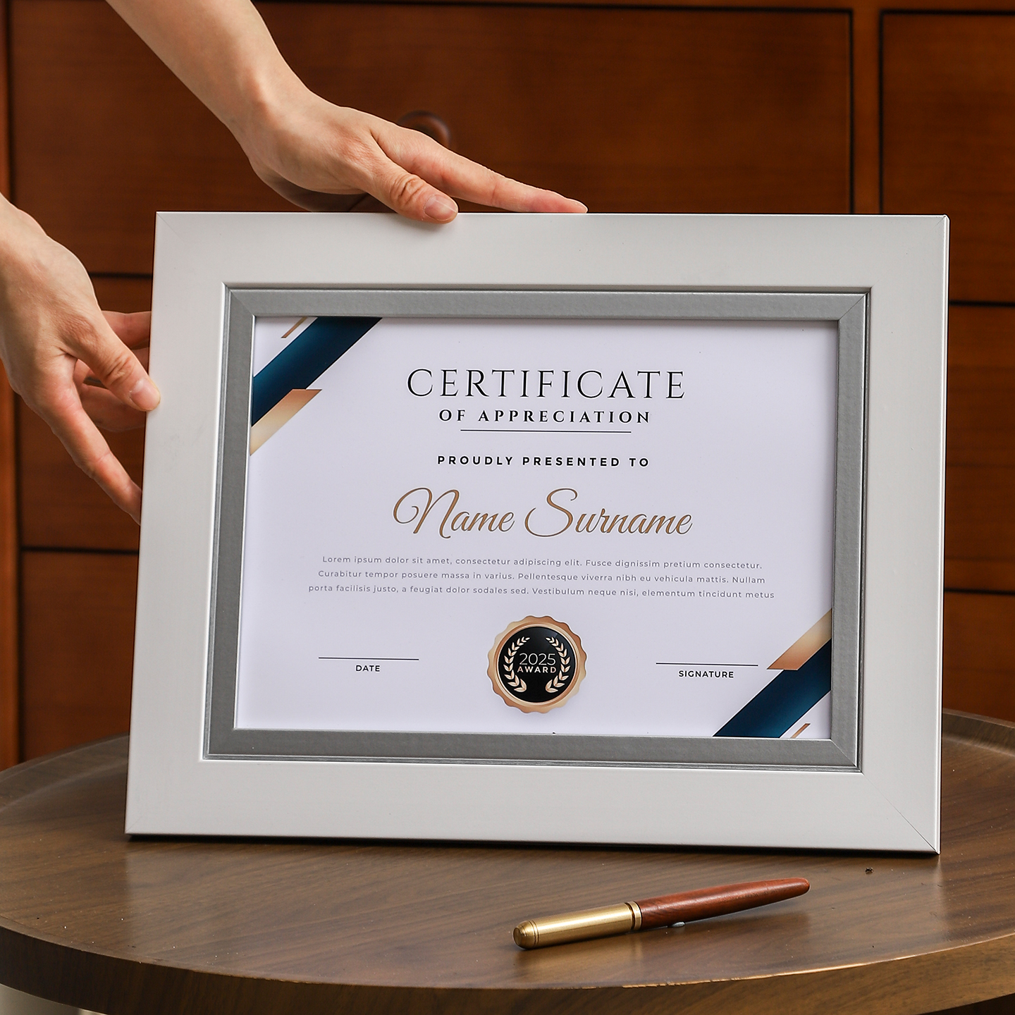 摆台荣誉保护套挂墙工商营业执照