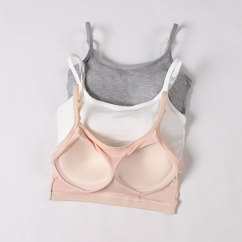 无钢圈一体罩杯美背裹胸打底运动背心内衣女文胸学生少女小胸抹胸