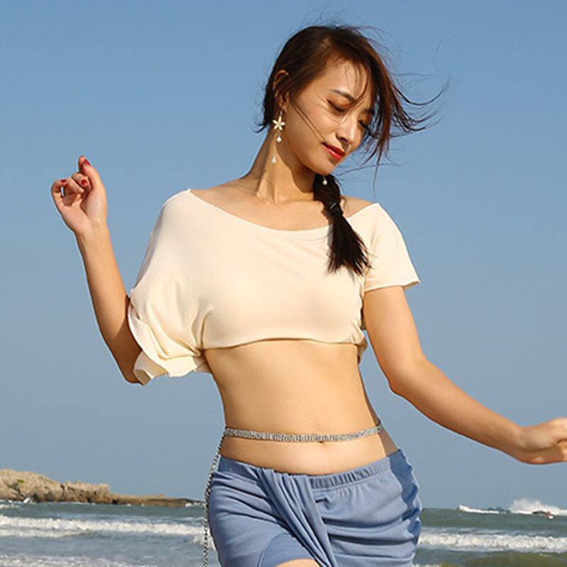 肚皮舞练功服套装上装显瘦上衣