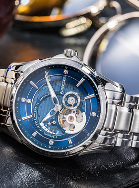 MIGE米格手表男机械表全自动镂空陀飞轮表男女士手表对表夜光防水