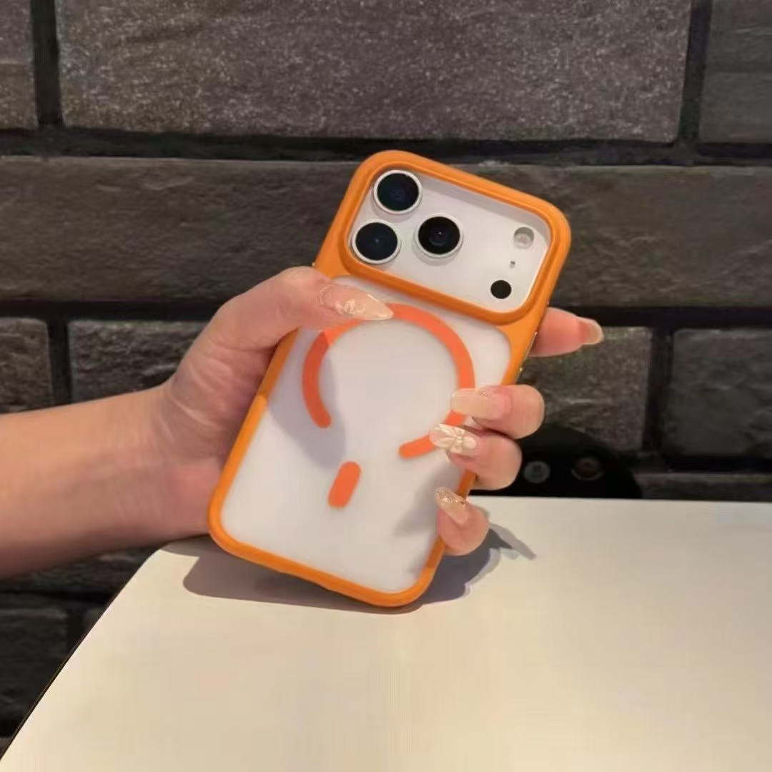 苹果17新款透明磨砂磁吸手机壳