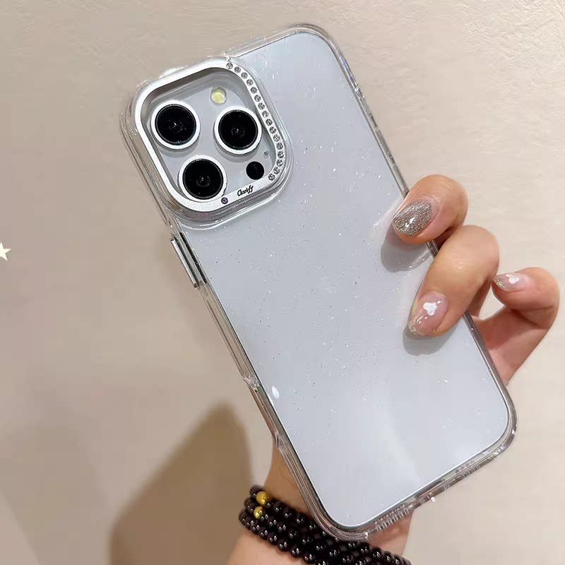 新款苹果14promax透明15promax时尚一体包镜头17pro防摔15镶钻14pro磁吸15pro简约手机壳
