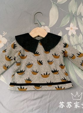 加绒上衣女童男童厚实保暖打底衫