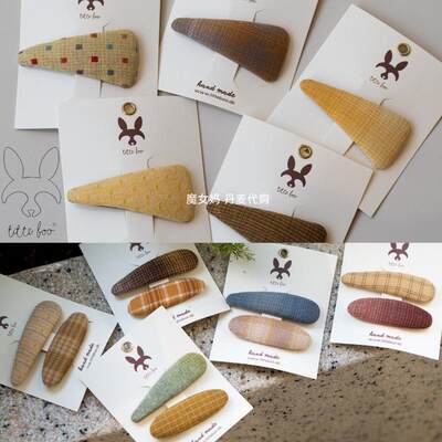 布艺发夹可爱公主女宝宝鸭嘴夹