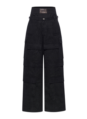 BORON ATOMS by BLINDNOPLAN 可拆卸双腰多口袋工装裤潮流百搭