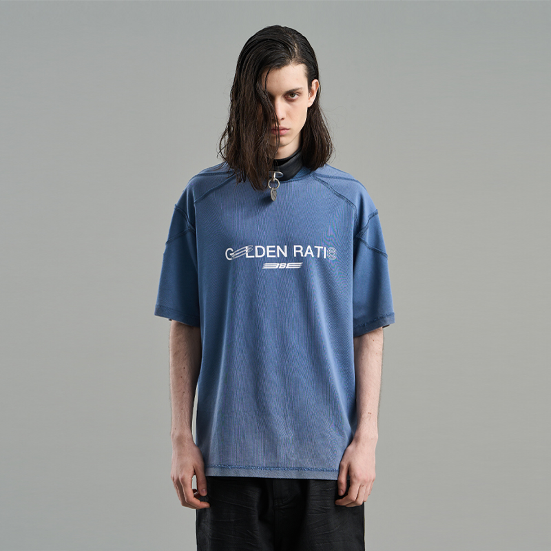 正反两穿洗水印花T恤blindnoplan