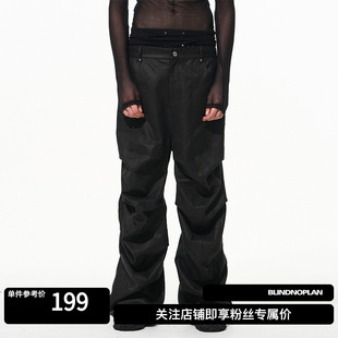 长裤 弯月捏褶纯色休闲工装 24AW BLINDNOPLAN