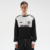 BLINDNOPLAN 25AW撞色拼接倒置连帽球衣美式 EXITMODE 长袖 T恤