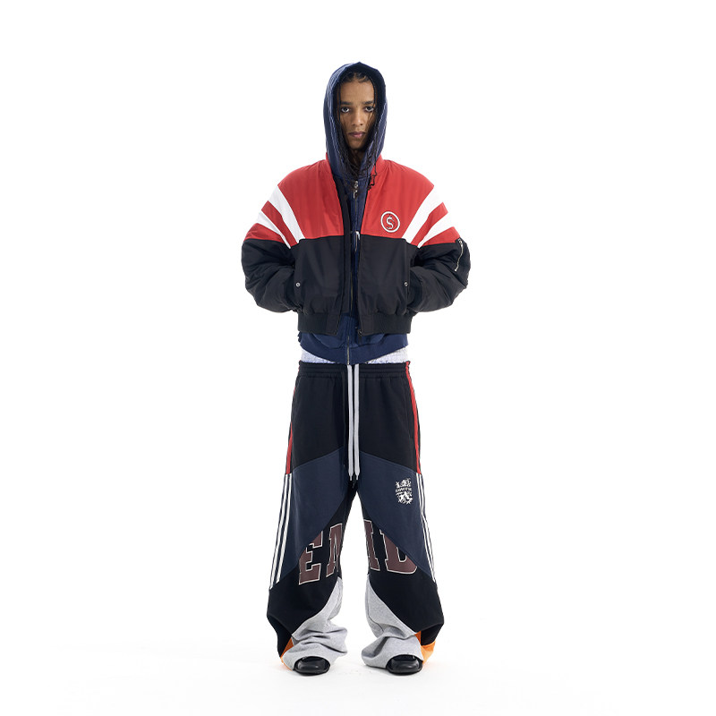 EXITMODE BY BLINDNOPLAN 25AW  撞色运动bomber棉服保暖外套夹克,男装,棉衣,淘宝优惠券,粉丝福利购,淘宝优惠卷