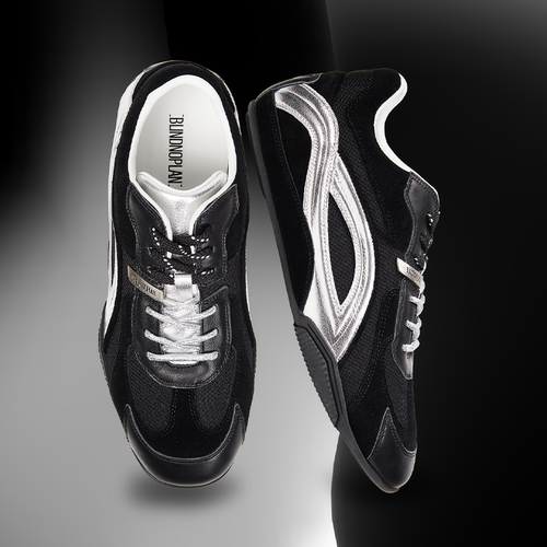 BLINDNOPLAN 赛车运动德训鞋黑色透气新款设计休闲运动鞋