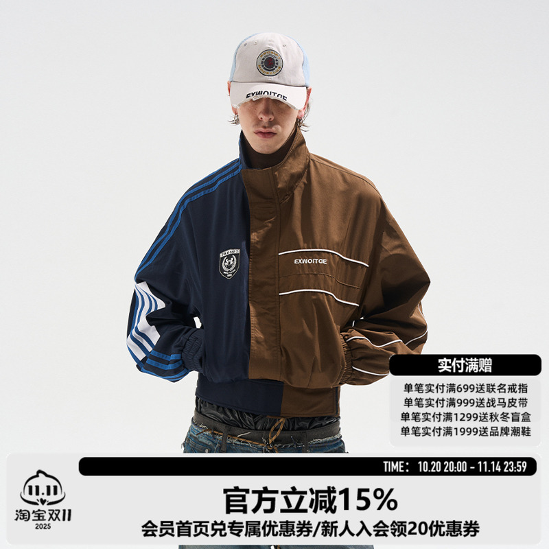 BLINDNOPLAN撞色阴阳运动外套