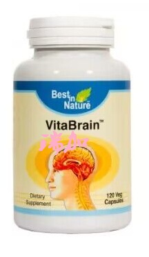 包邮BEST IN NATUR美国贝佳vitabrain益脑灵120粒提高认知新配方