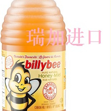 包加拿大邮Billy Bee纯天*然蜂蜜1KG无防腐剂无添加剂多种选择