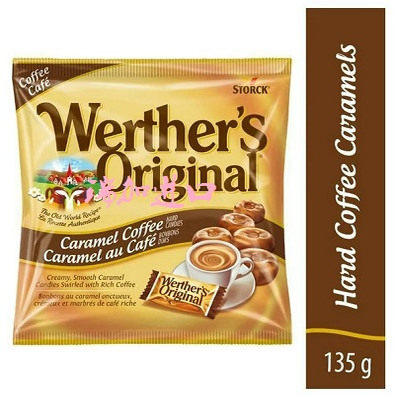 包邮加拿大Werther's Original Caramel焦糖咖啡硬糖135g*3袋多种