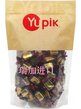 包邮加拿大Yupik Soft Toffees迷你牛奶巧克力焦糖夹心太妃糖500G