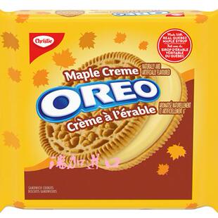包邮加拿大Christie OREO Maple奥利奥枫糖奶油夹心曲奇261G*3包