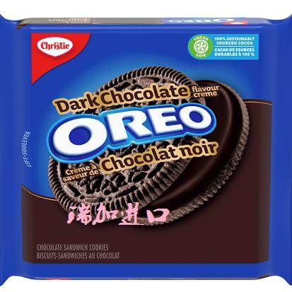 包邮加拿大Christie OREO奥利奥黑巧克力夹心三明治曲奇261克*3包
