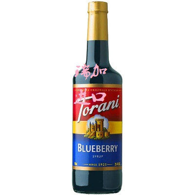 新品包邮加拿大Torani咖啡饮品烘焙多用途调味糖浆750ML蓝莓风味