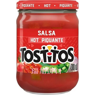 包邮加拿大Tostitos Salsa Hot辣莎莎酱418ML墨西哥薯片饼干醮料