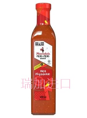 包邮加拿大Nando's PERI-PERI辣酱HOT 超级辣490ML建议轻易不要试