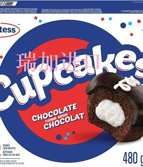 新品包邮加拿大Hostess Chocolate巧克力纸杯蛋糕480克12只