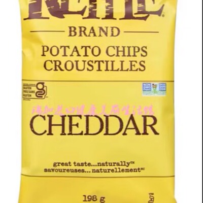 包邮加拿大KETTLE水壶切达芝士味大薯片198g*2包多口味搭配无麸质