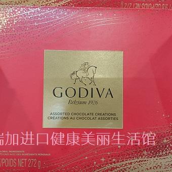 新年礼品包邮加拿大Godiva歌帝梵巧克力272g红红火火礼盒12种口味