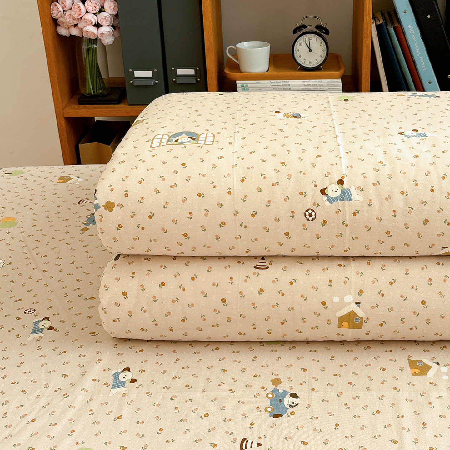 唐朝一只鱼足球小狗被套