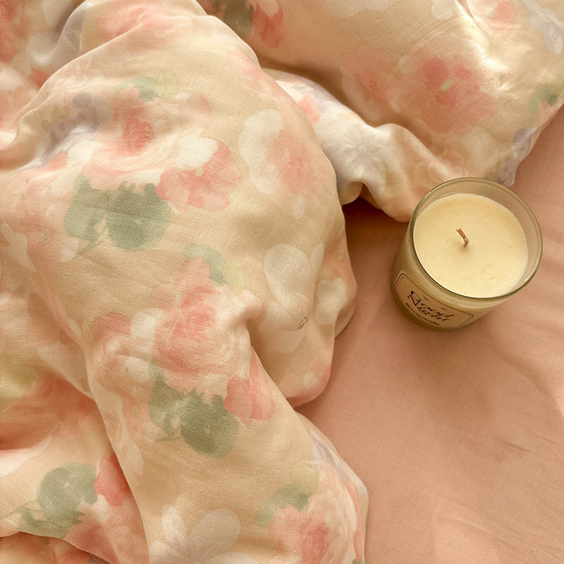 超柔软双层纱云水谣全棉有氧双层纱床单床笠被套被单可配三四件套,床上用品,床单,淘宝优惠券,粉丝福利购,淘宝优惠卷