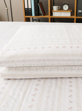 樱桃花 咖纯棉被套单件宿舍1.5/2.0米双人180x220cm全棉被罩定做