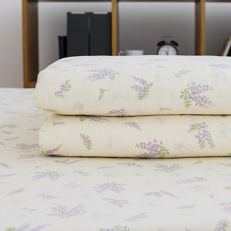 薰衣草之恋被套单件150x200x230单个学生宿舍单人被罩100纯棉全棉