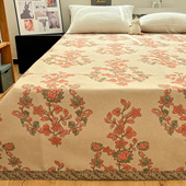 高端亚麻冰丝凉席密香花境单件床单空调软席子凉感家用四季 双人毯