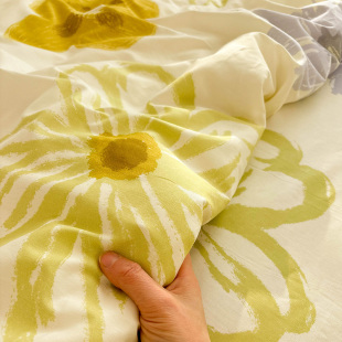 花蕊造梦床单单件100%全棉单人裸睡被单枕套学生宿舍可配三四件套