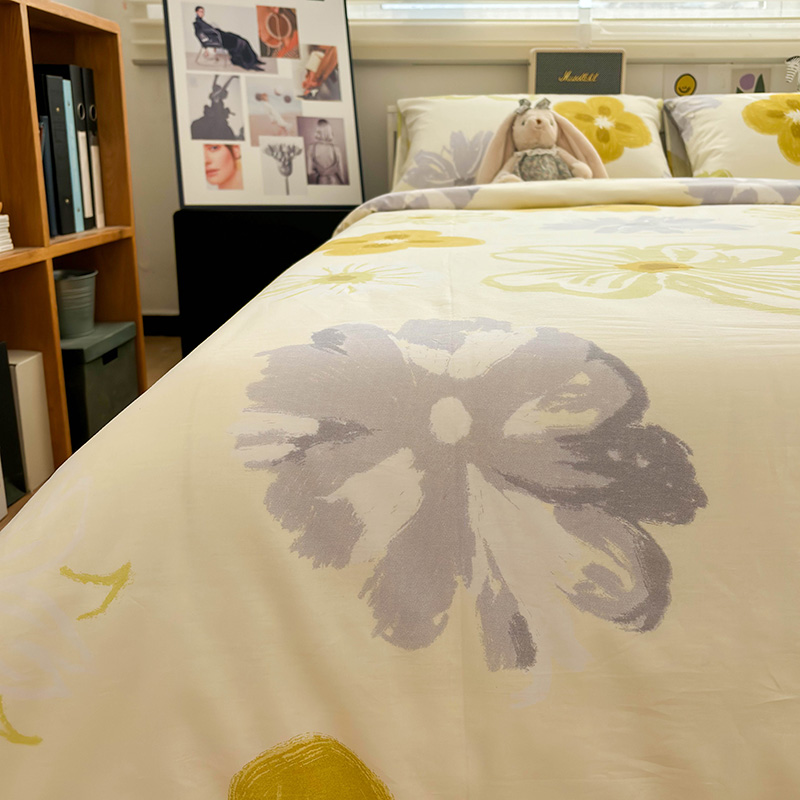 全棉花蕊造梦床单床笠款四件套