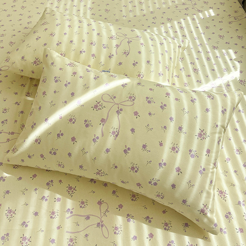 唐朝一只鱼老粗布紫茉枕套