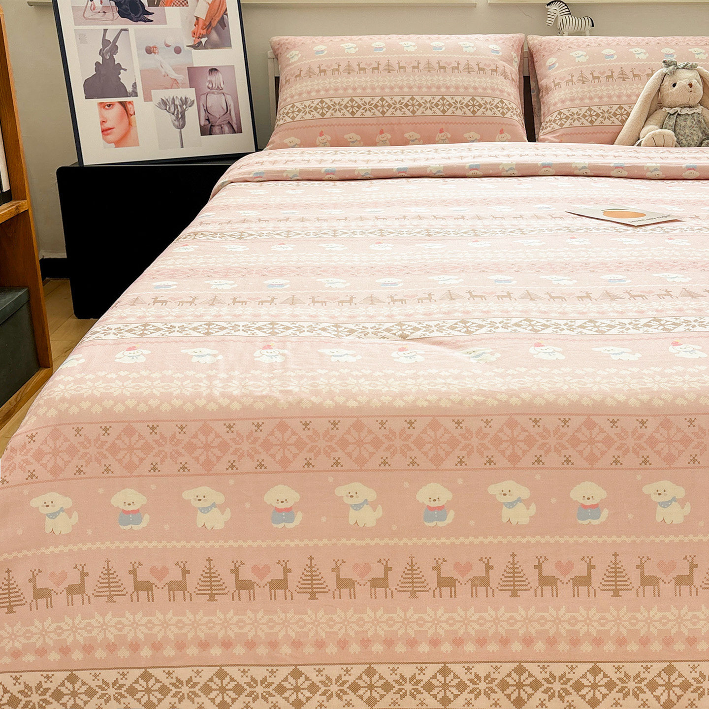 可爱纯棉双层纱围巾狗a类母婴级四件套1.8m2.0加大套件宿舍三件套,床上用品,床品套件/四件套/多件套,淘宝优惠券,粉丝福利购,淘宝优惠卷