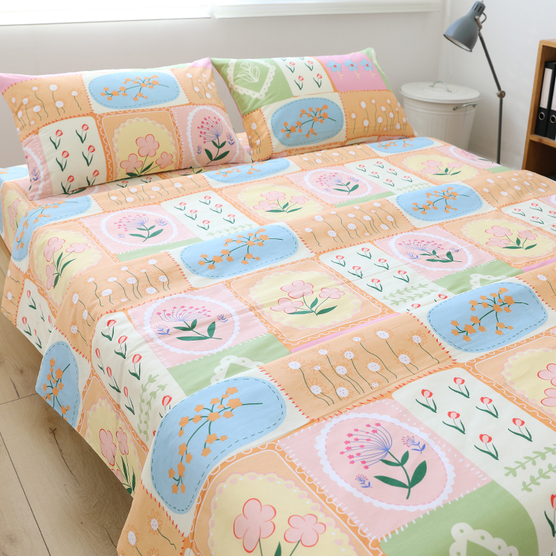 全棉花园奇遇床单床笠款四件套
