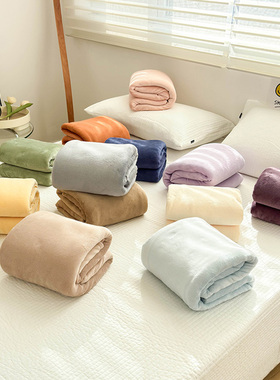 冬季新款牛奶绒床单单件纯色冬季加绒加厚法兰绒珊瑚绒可配四件套