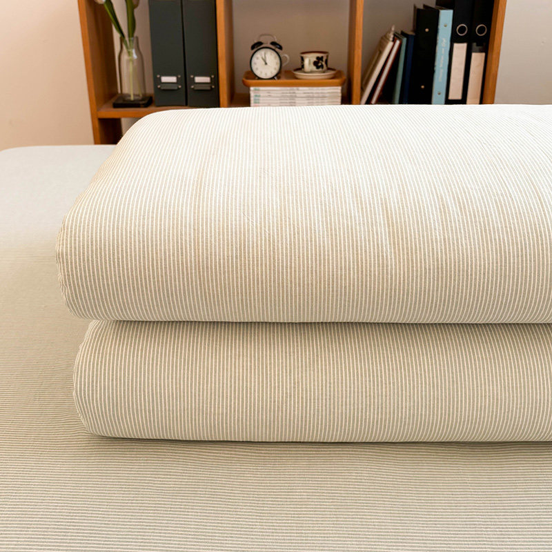 水洗棉绿密条被套被罩单件200x230全棉纯棉150x200cm单人床单被单,床上用品,被套,淘宝优惠券,粉丝福利购,淘宝优惠卷