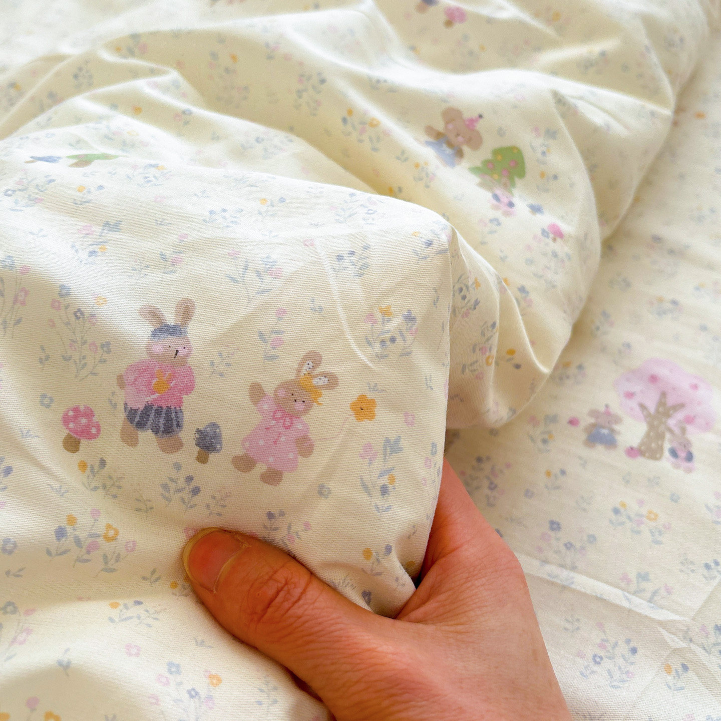 木屋小熊兔ins卡通全棉床单单件被单纯棉被套宿舍用可配三四件套,床上用品,床单,淘宝优惠券,粉丝福利购,淘宝优惠卷