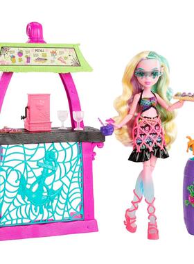 代购Monster High模型拼装互动塑料彩色桌面展示娃娃正版奇幻