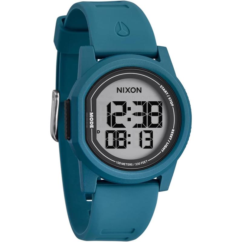 代购Nixon男士腕表计时闹钟日期倒计时硅胶带防水薄款39mm运动