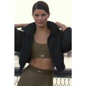 代购 YOGA女士运动夹克防泼水轻量保暖都市通勤运动过渡黑色 ALO