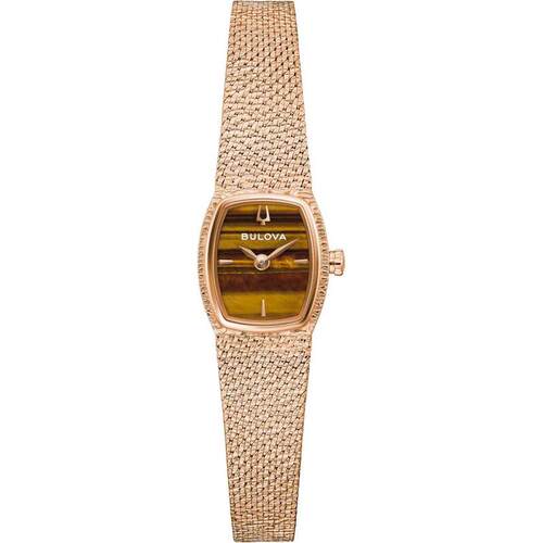 海外代购BULOVA/宝路华女士手表欧美腕表蓝宝石镜面30米防水