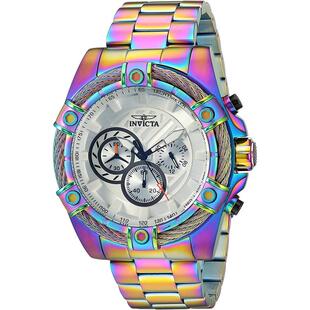 代购Invicta男士腕表计时夜光日期测速金属防水钢带多色商务运动