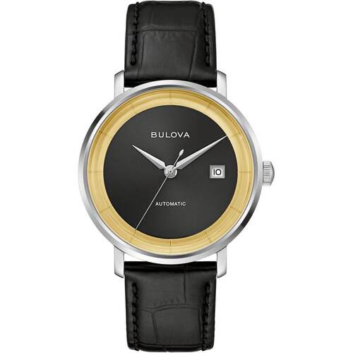 海外代购BULOVA/宝路华男士欧美腕表日历显示蓝宝石玻璃自动机械