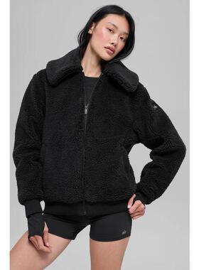 代购ALO YOGA女士运动夹克保暖舒适宽松版型防风设计日常穿搭