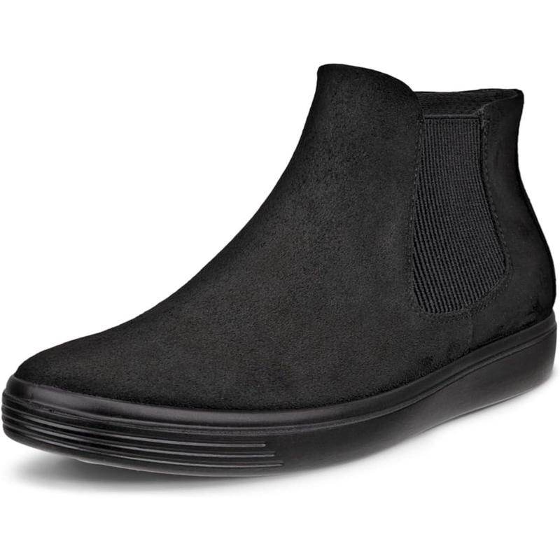 代购Ecco爱步女士切尔西靴舒适轻便易穿脱柔软鞋底黑色弹力侧边